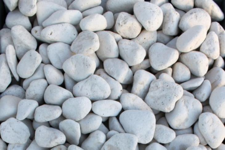 Белая галька галтовка (20-40 мм.)  купить в Смоленске от производителя, без посредников