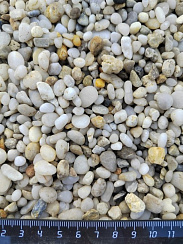 Галька крымская жемчужная фр. 5-10 мм.  купить в Смоленске фото Камень Клуб
