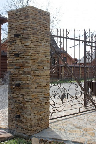 Kamenclub.ru: Песчаник (хворост) art PSG-5-06  купить в Смоленске    1 900 руб/кв.м   фото КАМЕНЬ КЛУБ