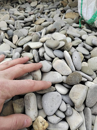 Галька черноморская фр. 40-70 мм.  купить в Смоленске фото Камень Клуб