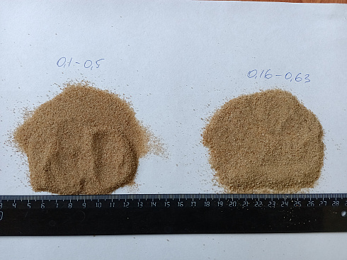 Кварцевый песок для площадок фр. 0,16-0,63 мм.  купить в Смоленске фото Камень Клуб