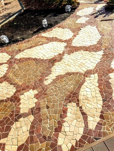 Kamenclub.ru: Песчаник брусчатка (Готика) art PSG-L-01  купить в Смоленске    2300 руб/кв.м   фото КАМЕНЬ КЛУБ