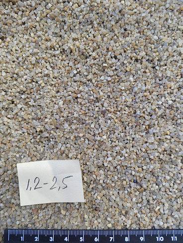 Кварцевый песок сухой фракцинированный фр. 1,2-2,5 мм.  купить в Смоленске фото Камень Клуб