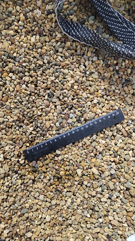 Kamenclub.ru: Галька окат (серо-желтая) фр.5-10 мм. купить  в Смоленске галька речная рыжий, желтый, рыжий, серо-желтый речная окатанная галька декоративная 5000 руб/т   фото КАМЕНЬ КЛУБ