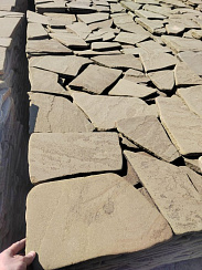 Kamenclub.ru: Песчаник пластушка серо-зеленый (3,0 см)  купить в Смоленске песчаник серо-зеленый, серый, зеленый песчаник пластушка колотый рваный ландшафтный 10200 руб/м3   фото КАМЕНЬ КЛУБ