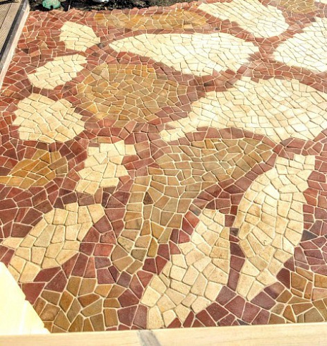 Kamenclub.ru: Песчаник брусчатка (Готика) art PSK-L-01  купить в Смоленске    2600 руб/кв.м    фото КАМЕНЬ КЛУБ