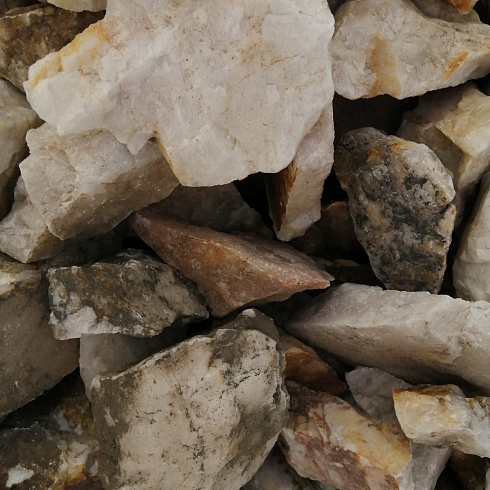 фото Кварц ( фр. 70-100 мм)  купить в Смоленске в интернет-портале КАМЕНЬ КЛУБ