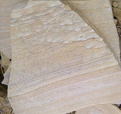 Kamenclub.ru: Песчаник пластушка желтый с рисунком (4-6 см)  купить в Смоленске плитняк пластушка желтый с рисунком песчаник 9 000 руб/м3   фото КАМЕНЬ КЛУБ