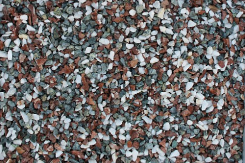 Kamenclub.ru: Мраморная крошка (щебень крошка микс : белый-черный-розовый) фр. 3-5 мм.  купить в Смоленске мрамор белый, черный, розовый, разноцветный мраморная каменная крошка декорвтивная 12000 руб/т   фото КАМЕНЬ КЛУБ