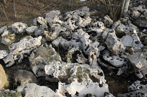 Kamenclub.ru: Выветренный известняк (степной) фр. 500-1500 мм.  купить в Смоленске    10000 руб/т   фото КАМЕНЬ КЛУБ